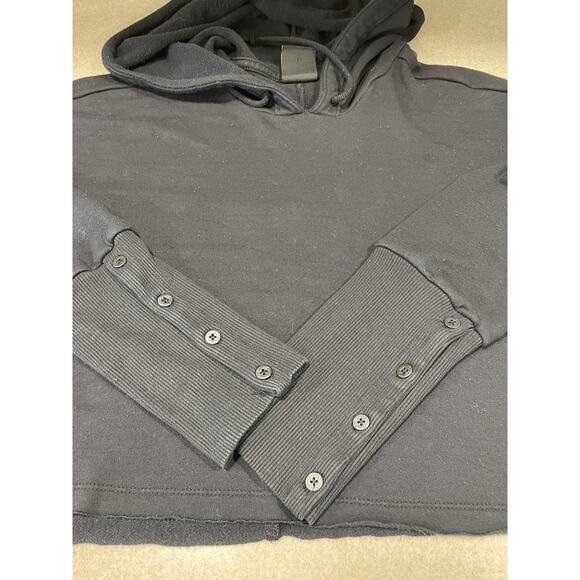 Nike Dri-FIT Long-Sleeve Cropped Pullover Hoodie Women’s Small Button Sleeved - Picture 6 of 11